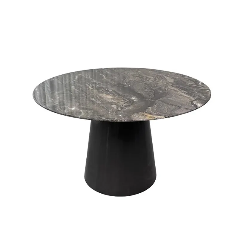 

Italian, natural, marble, dining table, high end, round, with turntable