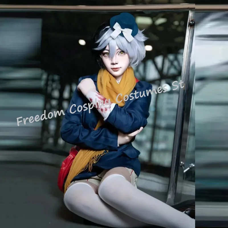 2025 yiyi Bungo Stray Dogs Yumeno Kyusaku dazai osamu Anime Cosplay trajes mochila bufanda sombrero peluca conjunto fiesta de halloween ani