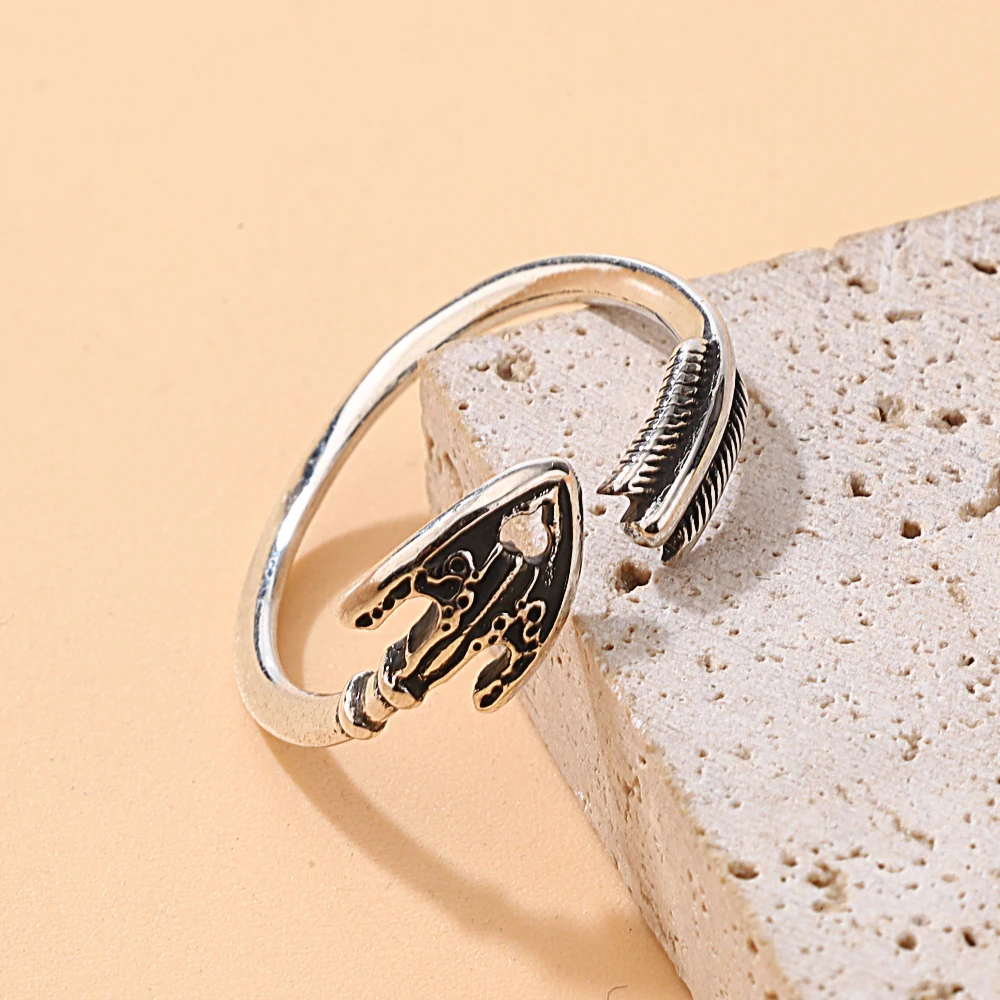 Anime JOJOS Stand Arrow Ring Unisex Open Ring Cosplay Jewelry Accessories Props Fan Collection Gifts