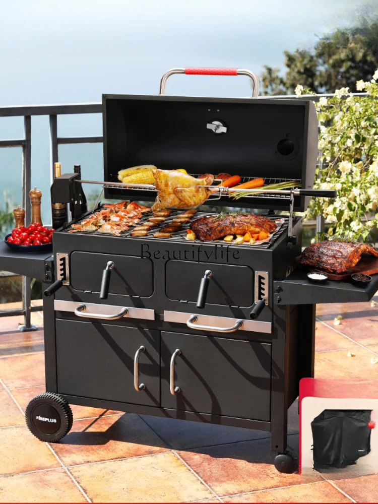 Household Barbecue Grill Outdoor Supplies Stove Large Oven