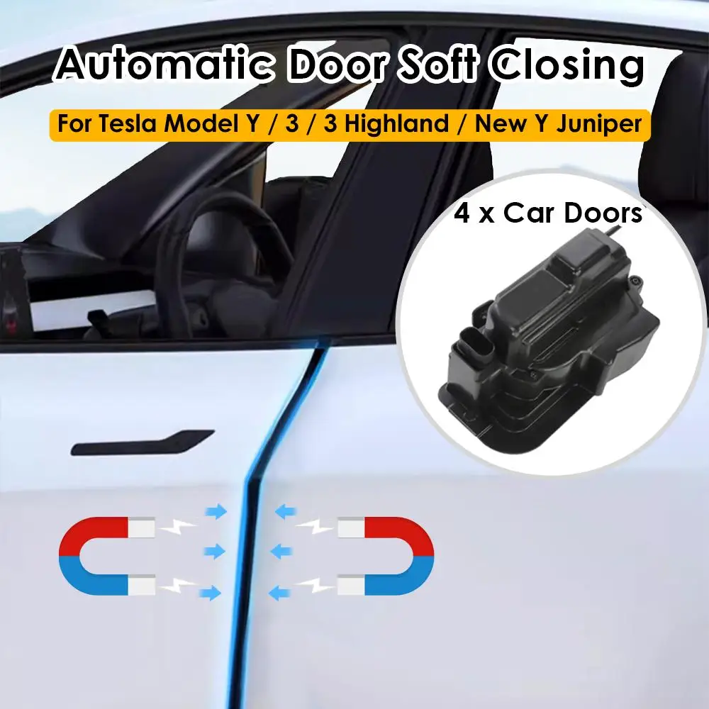 

For Tesla Model Y 3 Soft Closing Model 3 Highland Soft Close Smart Auto Electric Suction Door Closing Opening High Anti-Pinch