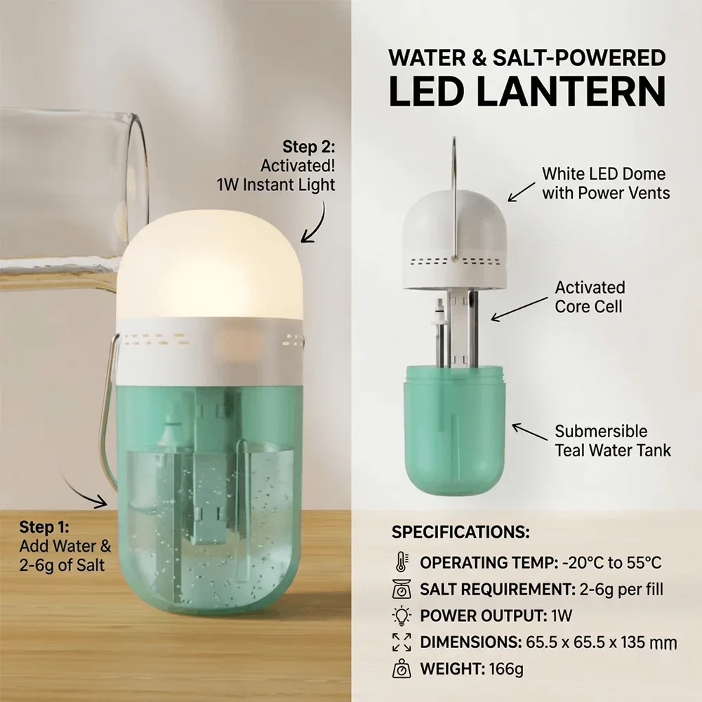 Lampe de camping à eau salée