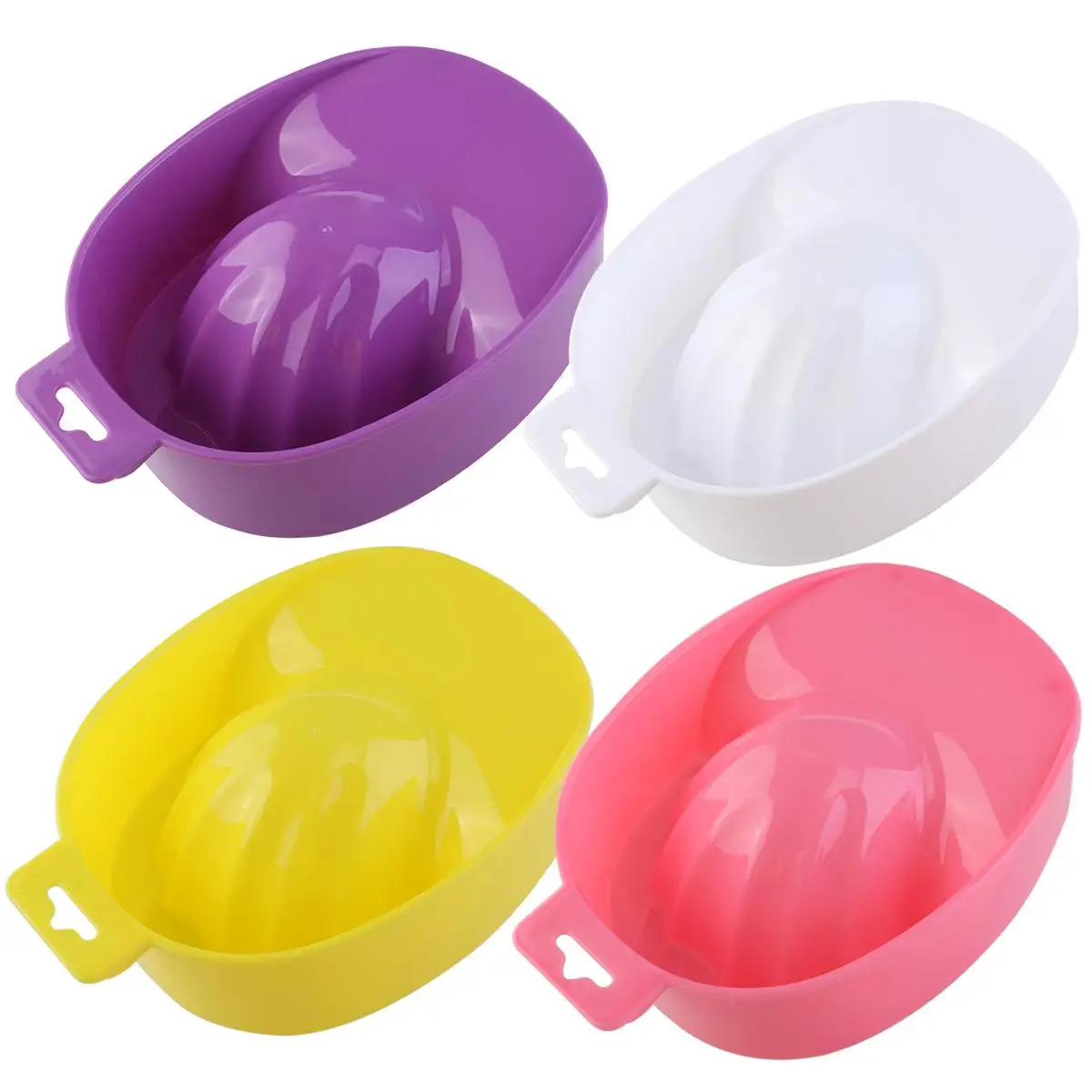

2Pcs Clear Manicure Soak Bowl Soak Bowl 18x11.5x5cm Manicure False Nails Removal Cuticle Nutrition Salon Home Use