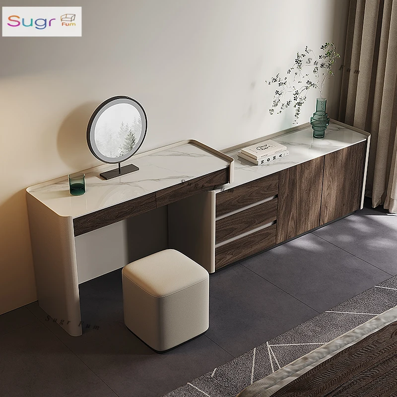 

Dresser Bedroom Simple Modern 2025 New Premium Retractable Master Bedroom Dresser 2-in-1 Desk Makeup