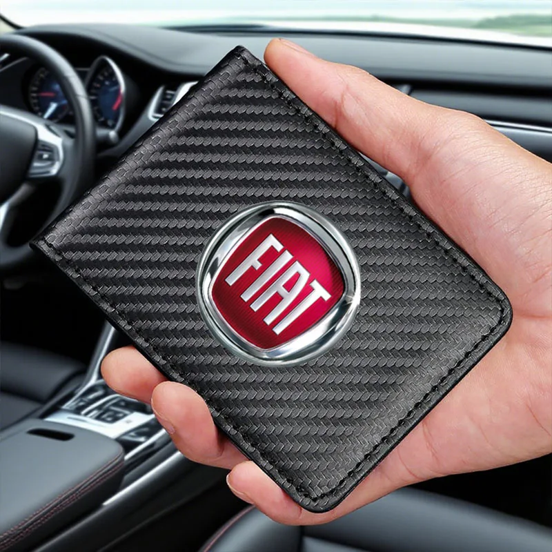 Documentos de licencia de conducir de coche, carpeta de certificado de paso comercial, Walle para FIAT 500 500C 2012 500X 500L Fiat 695, accesorios para coche