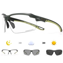 SCVCN-Lunettes de soleil photochromiques pour hommes et femmes, lunettes de cyclisme VTT, lunettes de vélo de route, UV400, sports de plein air, lunettes de course