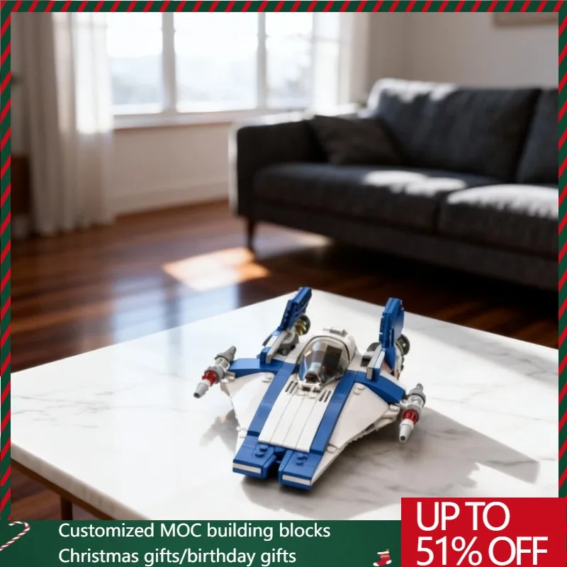 

330PCS Star Battle Movie MOC RZ-2 Resistance A-wing Spacefighter Model DIY Creative Ideas ChildToy AssemblyPuzzle Creative Gift