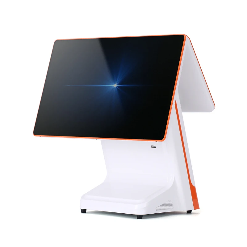 15.6 Inch Fhd Dual Screen Desktop Cash Register Terminal Point Of Sale Complete POS System For Restaurants