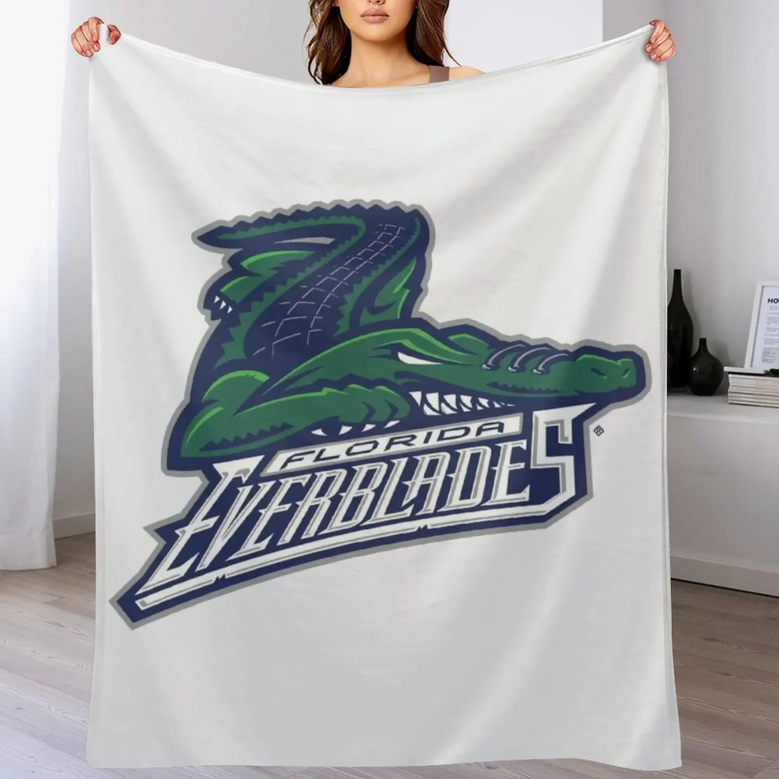 

Florida Everblades Throw Blanket Cozy Microfiber Throw Blanket for Home Bedroom