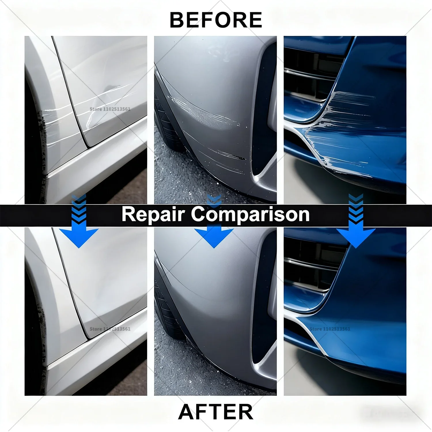 قلم إصلاح طلاء السيارات لـ BYD Seal 05 Touch Up Scratch Remover DIY ملحقات السيارات بلاك تايم رمادي سنو وايت اتلانتس رمادي #6