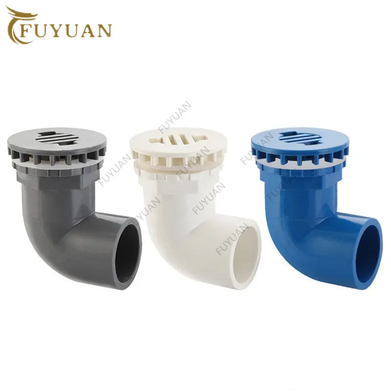 I.D 20~50mm Fish Tank Drain Elbow Water Tank PVC Drain Pipe Component Group Tank Drain Seafood Pool Sewage Bent Strong Discharge