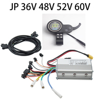 JpElectric Bicycle Controller 36-60v 350W Electric Bicycle Scooter Sine Wave Controller LCD Display Brushless 20A Controller