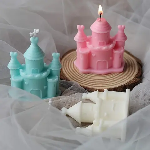 Resin Silicone Molds, 3D Dreamy Castle Resin Casting, Candles, Clay, Gypsum Decorative House Creative Decoration Silicone Mold