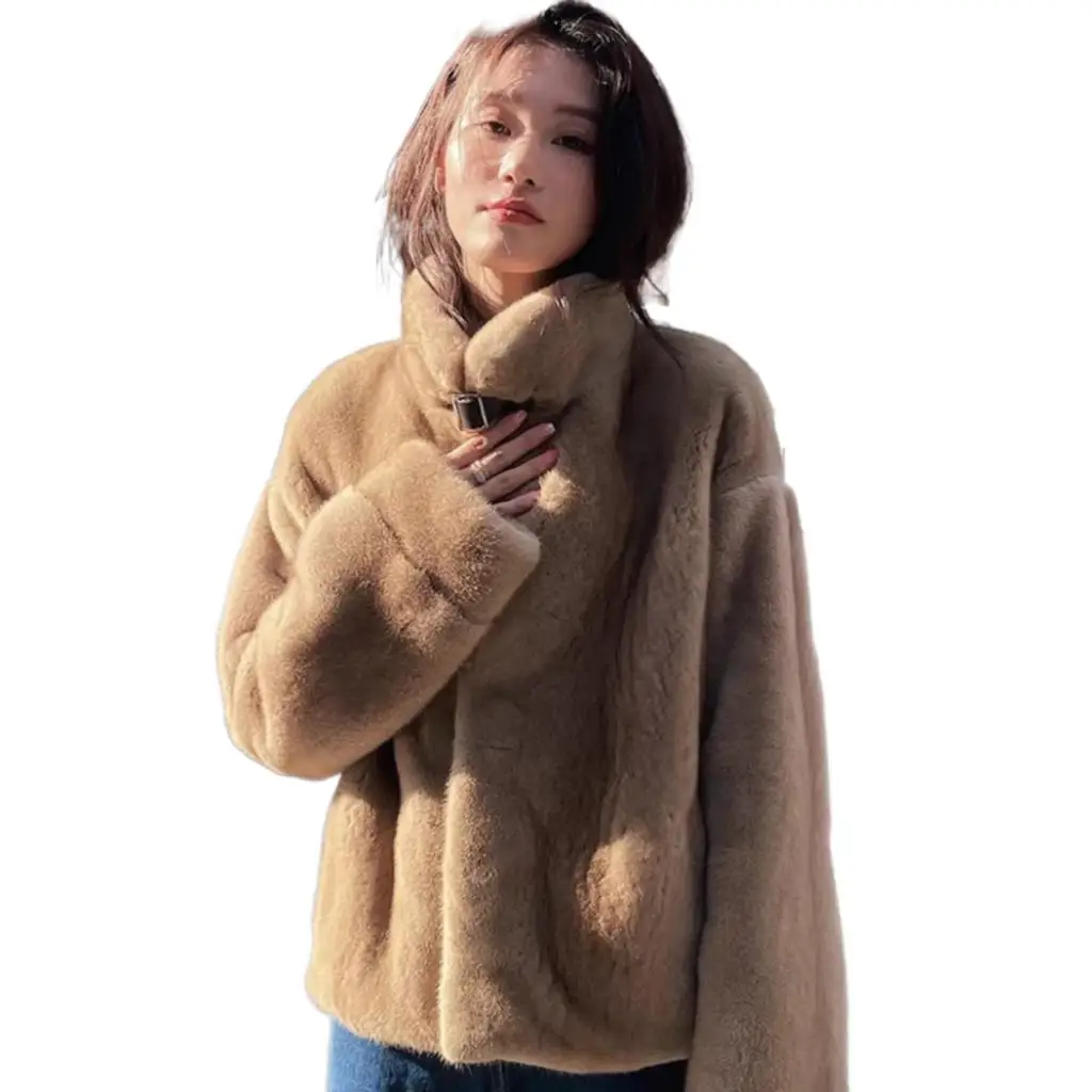 

2025 Women's Clothing Thickened Short Chic Faux Fur Coat Winter New 1116