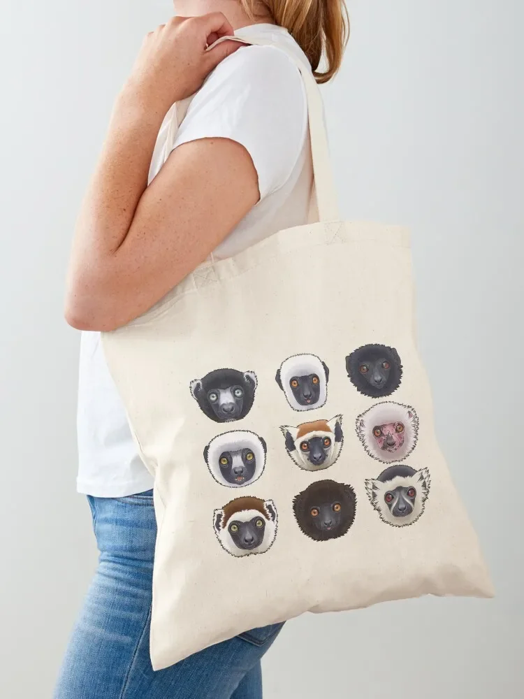

Sifaka lover Tote Bag bag for beach canvas personalized men's