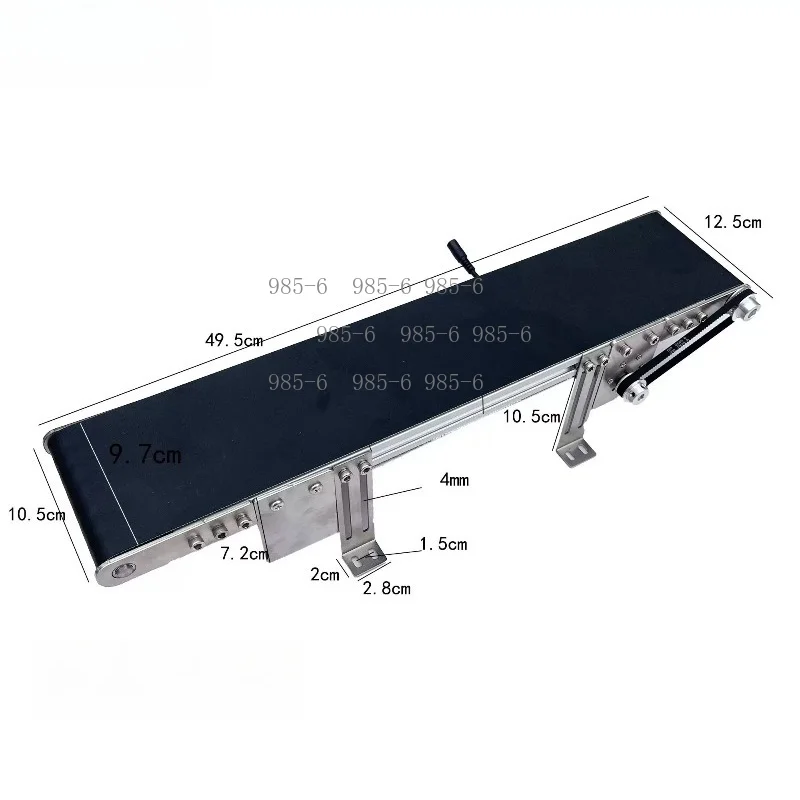 Student Friction Experiment Equipment, ZDH24 Mini Metal Conveyor Belt