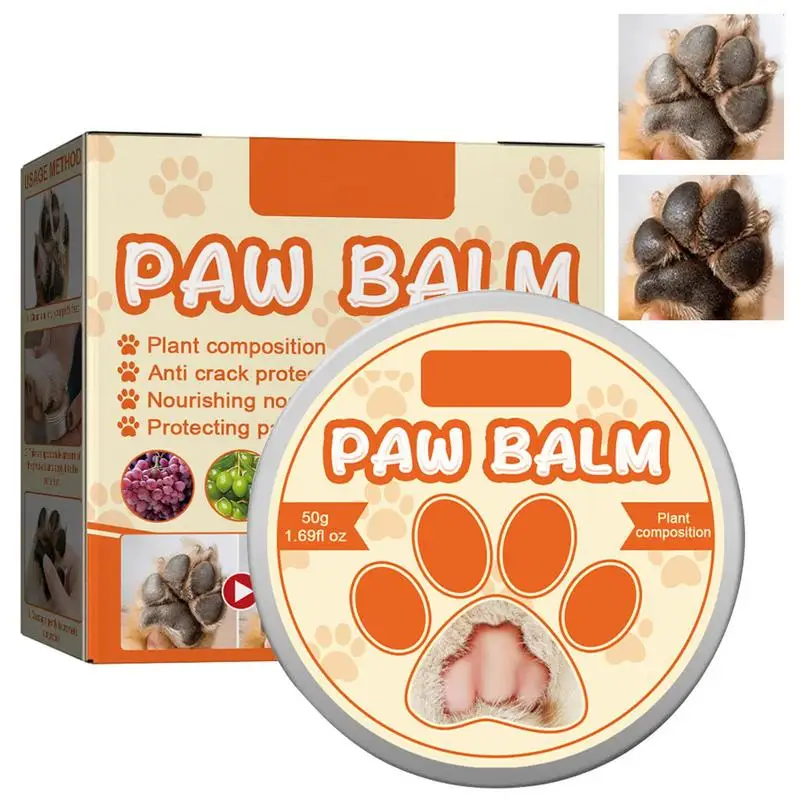 

Dog Paw Balm Paw Balm Dogs Lick Safe Fix Dry Cracked Dog Paws Natural Nose And Paw Wax for Cats Moisturizing Dog Paw Protector