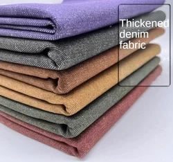 Thickened Denim Fabric By The Meter for Sewing Clothing Pants Skirts Coats Comfortable Breathable Cotton Textile Cloth Polyester