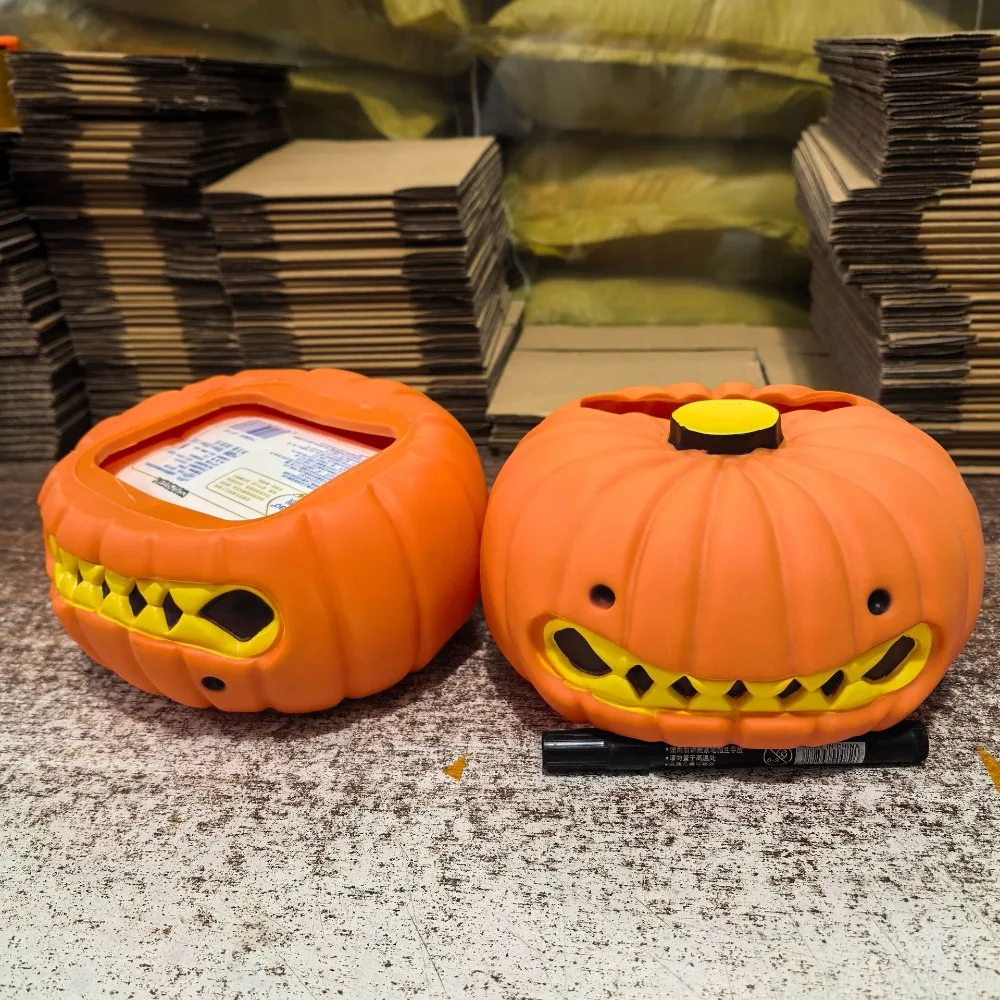 

Halloween Pumpkinn Tissue Box Gnash Model Toy Pumpkin Paper Storage Box Collectible Decorative Pumpkin Ornament Decoration
