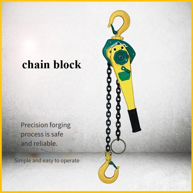 

Portable Hand Lever Chain Hoist Japanese Type Manual Lifting Tackle Industrial Hand Crank Hoist For Goods Lifting & Tensioning