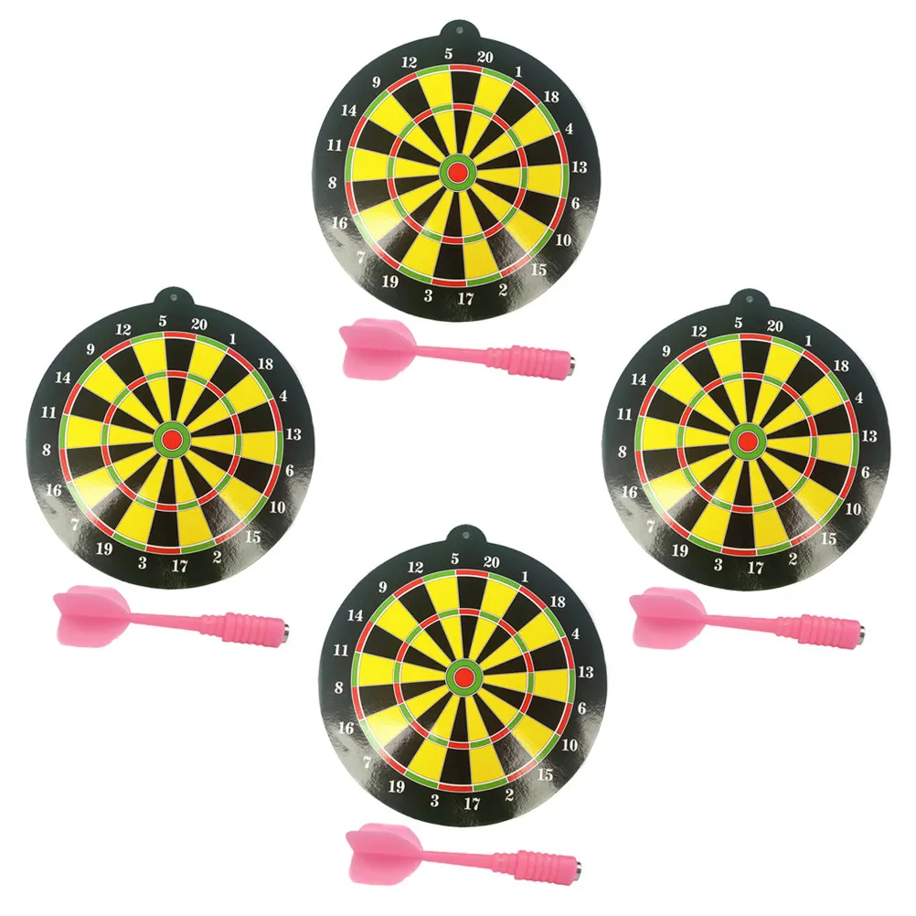 

4 Sets Magnetic Dart Board Set Safe Leisure Game for Home Office Stress Relief Challenge Fun Board for Adults