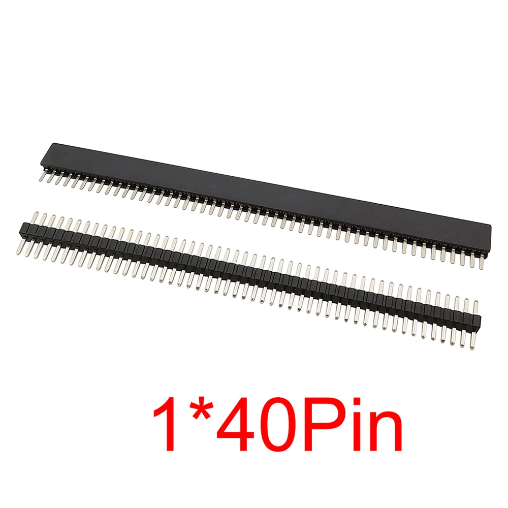 1x40P 2x40P 1x50P 2x50Pin 1.27mm Pitch Pin Header Single/Double Row Male Female Connector PCB Socket 1.27 mm Pinheader