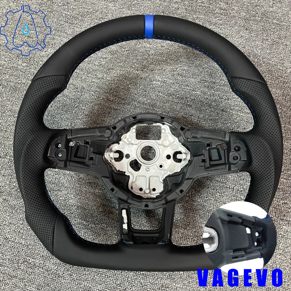 Alcantara Steering Wheel leather For VW Golf 7 7.5 GTI GTD GTE R 2013-2020 Polo GTI Tiguan Passat DSG，Car accessories