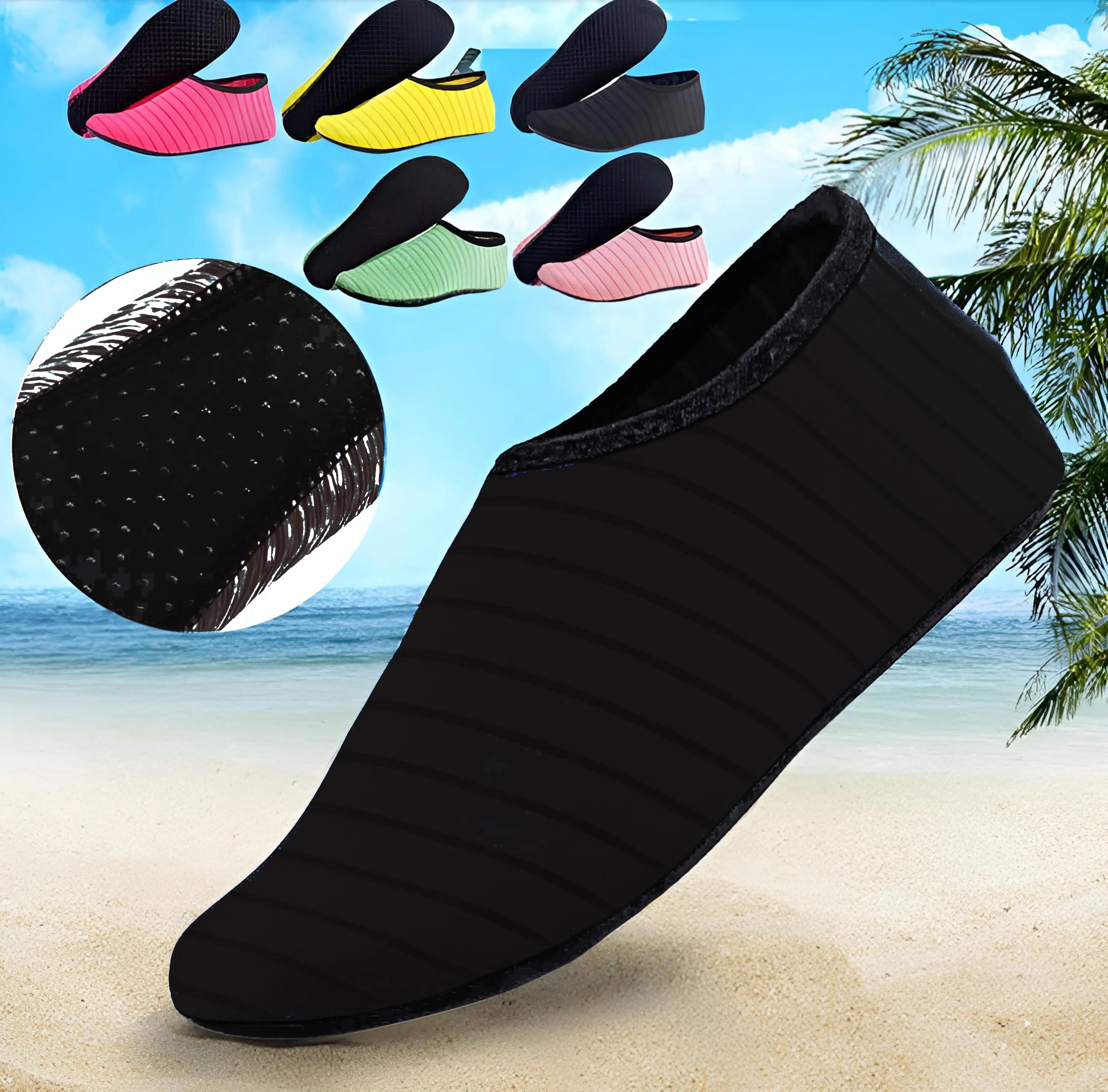 Water Shoes for Women Men Barefoot Quick-Dry Aqua Socks Slip-on for Beach Swim Surf Yoga Exercise