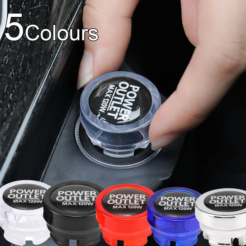 

Power Outlet Eject Button Car Cigarette Lighter Plug Car Lighter Cover Universal Car Cigarette Lighter Button Cover Replacement