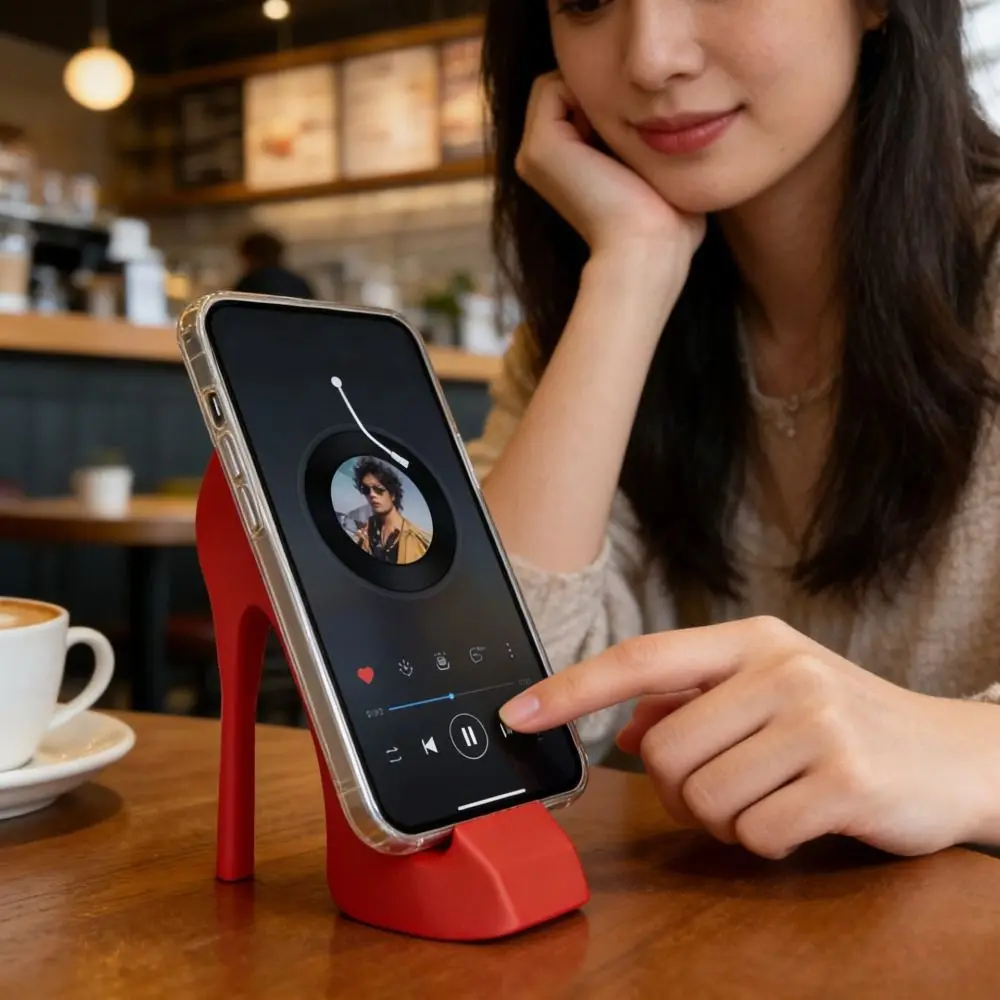 

3D Printed High-Heel Phone Stand Creative Anti-slip Desktop Mobile Phone Holder Universal Multi-functional