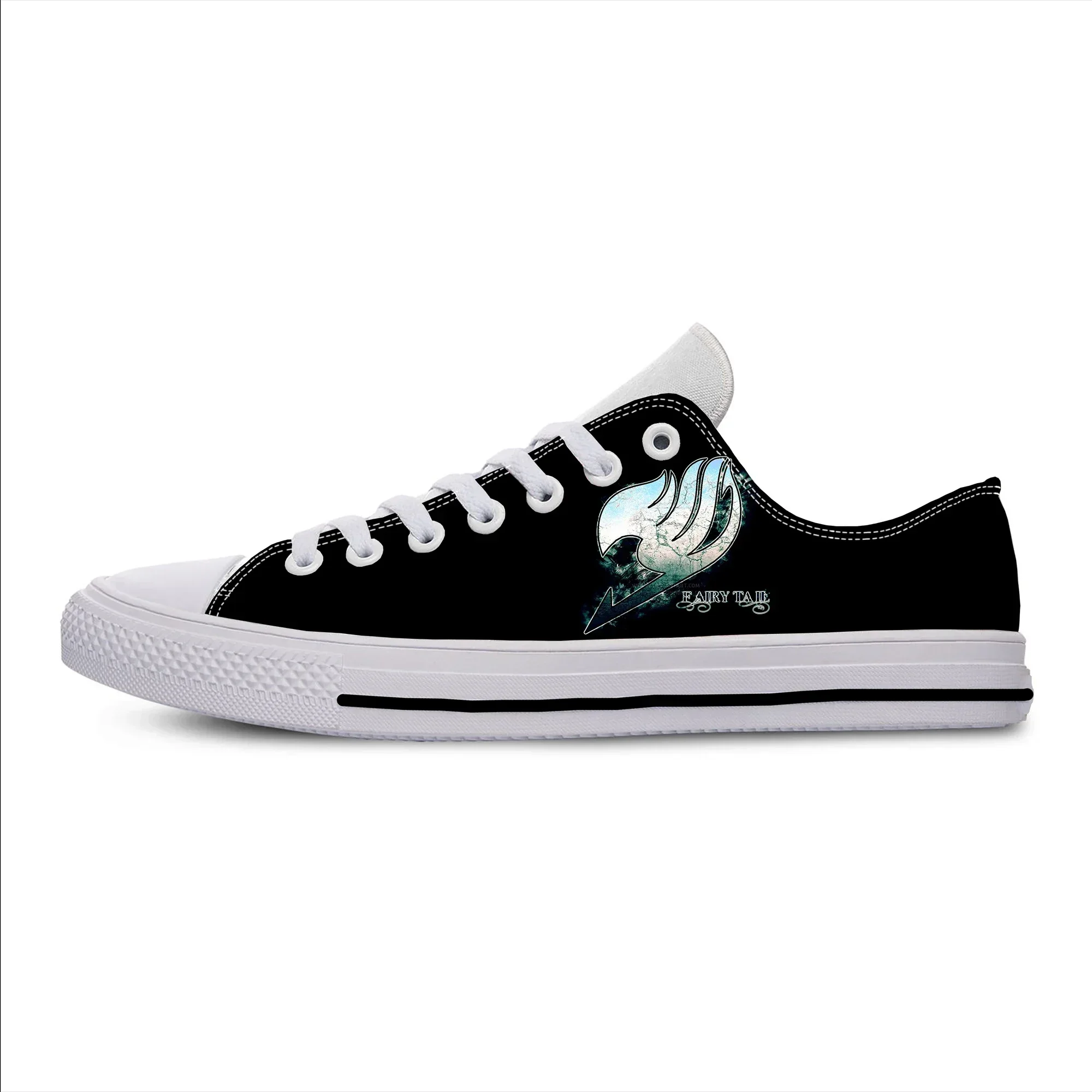 Anime Manga Cartoon Comic Fairy Tail Fashion Funny Casual Cloth Shoes Low Top Lightweight Breathable 3D Print Men Women Sneakers