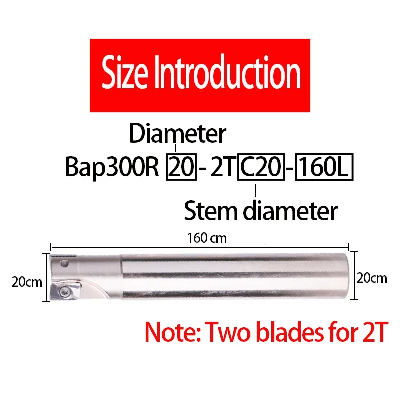 RL CNC Milling Cutter Bar 300R C20-20-120 CNC Cutter Indexable End Mill  APMT1135CNC Carbide Rough Machining Fly Cutter Cilling