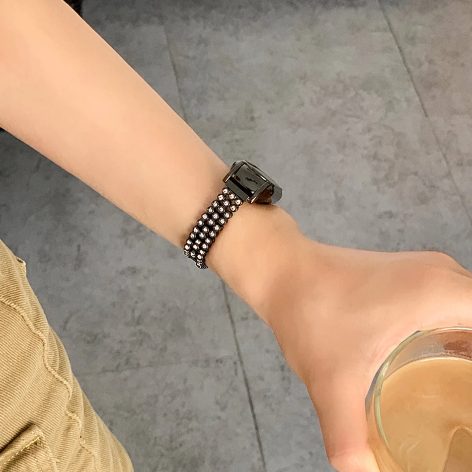 Металлический ремешок для Xiaomi Mi Band 8 7 5 4 3, модный блестящий браслет из нержавеющей стали с бриллиантами Miband 5 6, сменный браслет