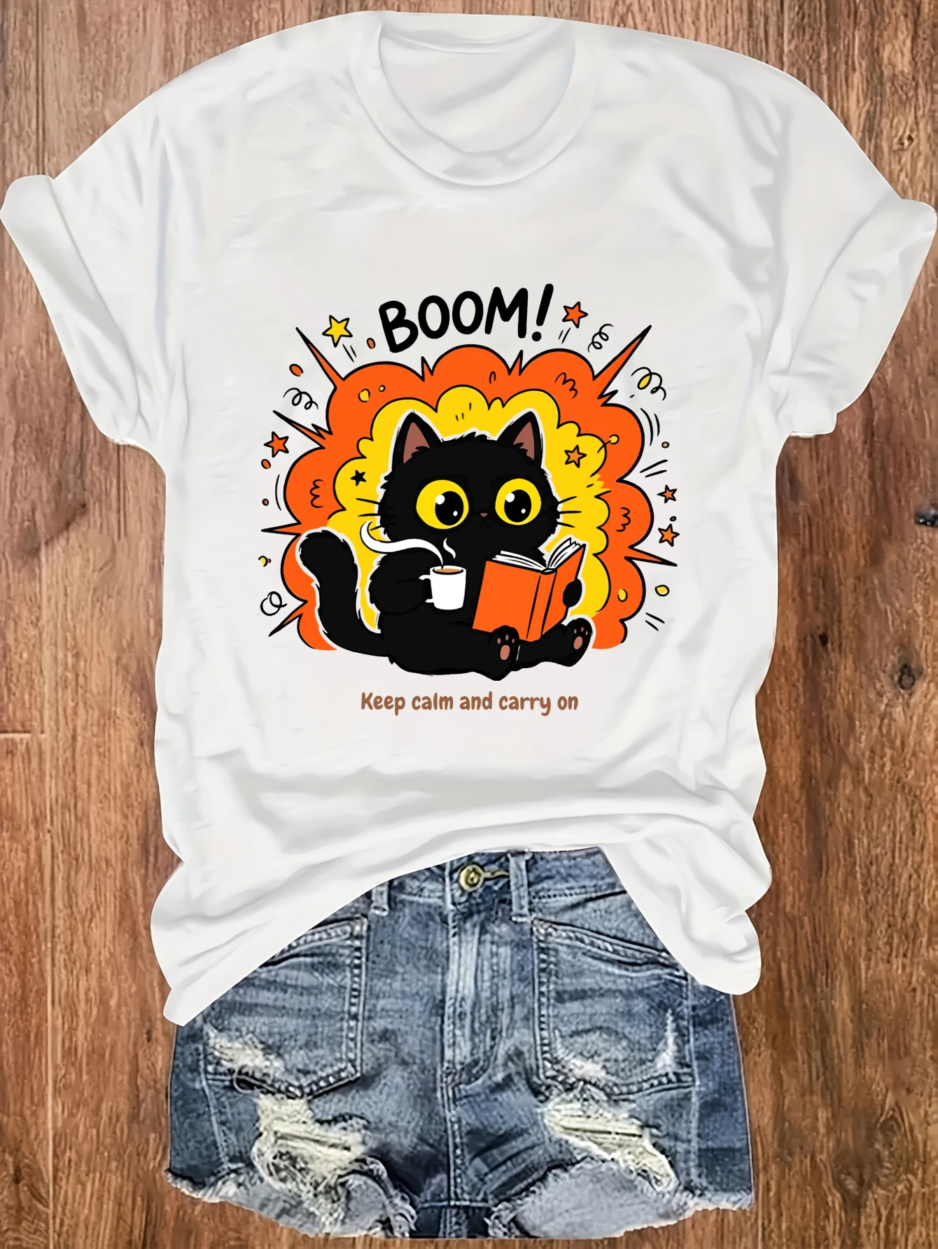 

Women's plus size tank top Boom Cat Reading Book Explosion Suitable for sports and daily wear womens clothes summer fashion tops