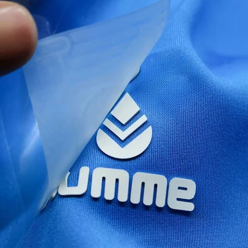 

Anysize Customized Embossed Logo Label Heat Transfer Vinyl Garment Labels Iron-on Stickers