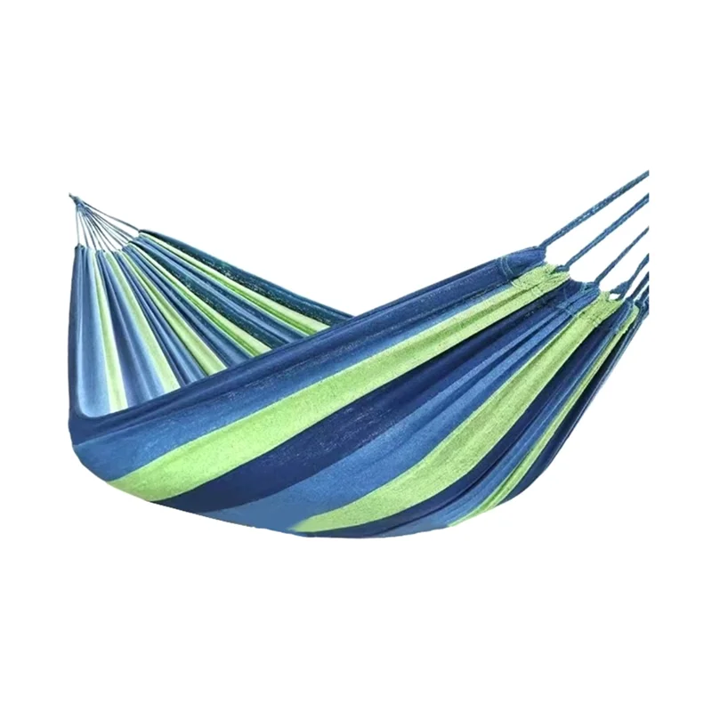 AB39-Portable Hammock Camping Thicken Swinging Chair Outdoor Hanging Bed Canvas Rocking Chair Not With Hammock Stand