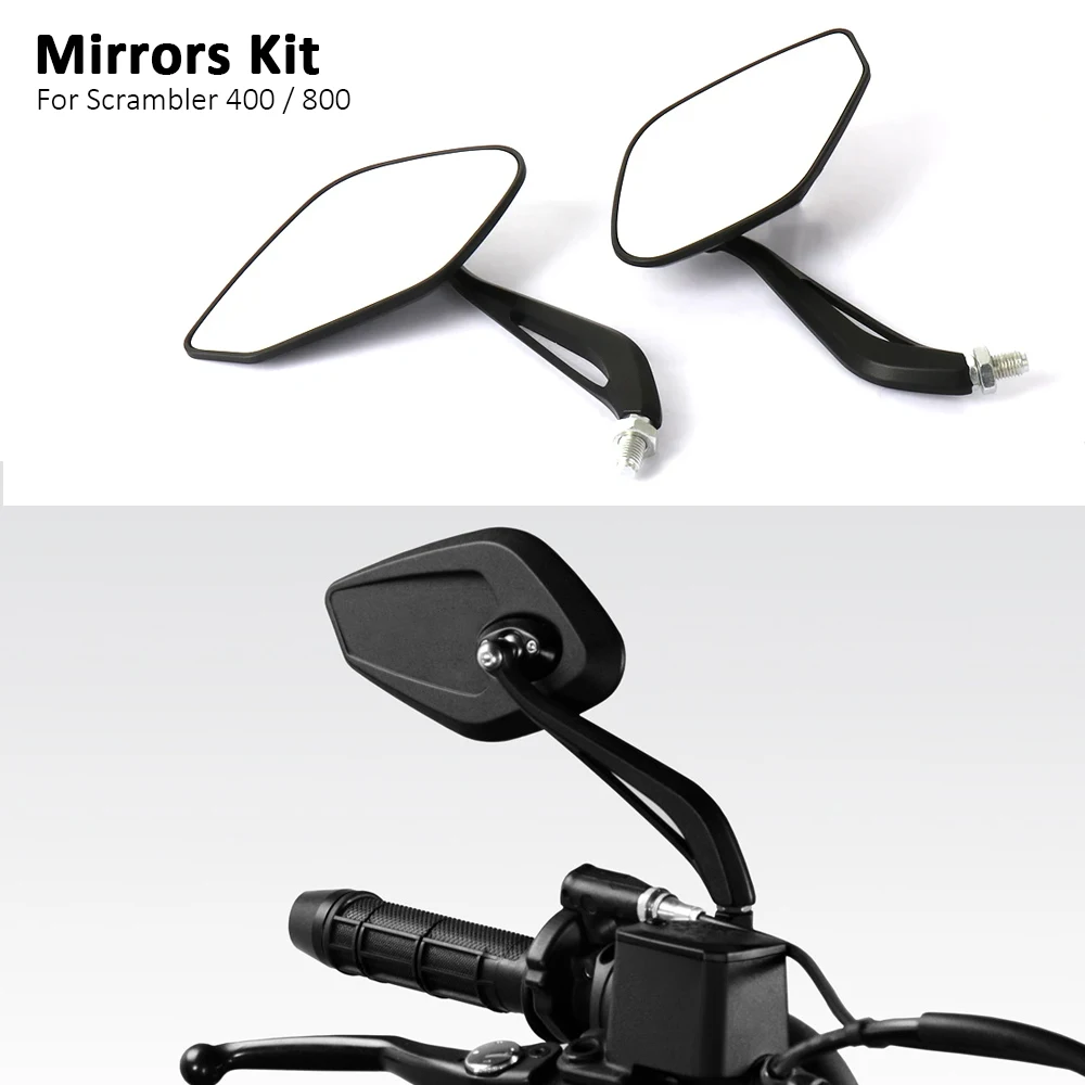 

New For Ducati SCRAMBLER 800 2015- Scrambler 400 2016- Rearview Mirrors Motorcycle Accessories Side Rear View Mirror Kit