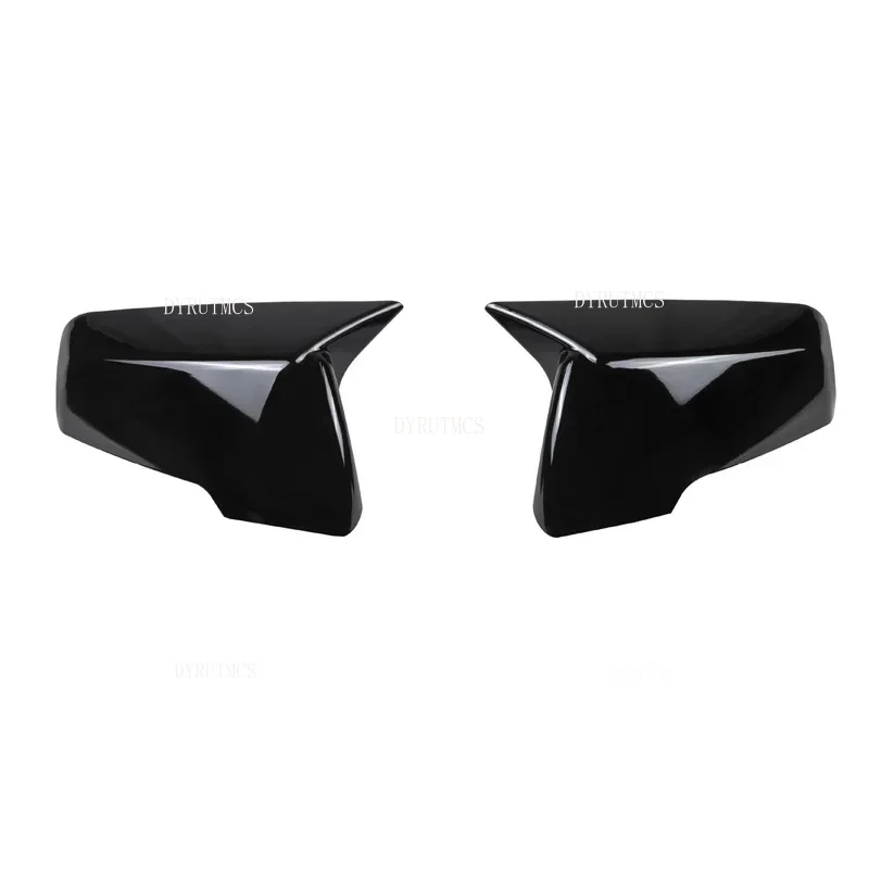 Rearview Side Mirror Cover Fit For Chevrolet Traverse 2018-2023 Car Sticker Wing Cap Exterior Door Case Trim Carbon Fiber Black