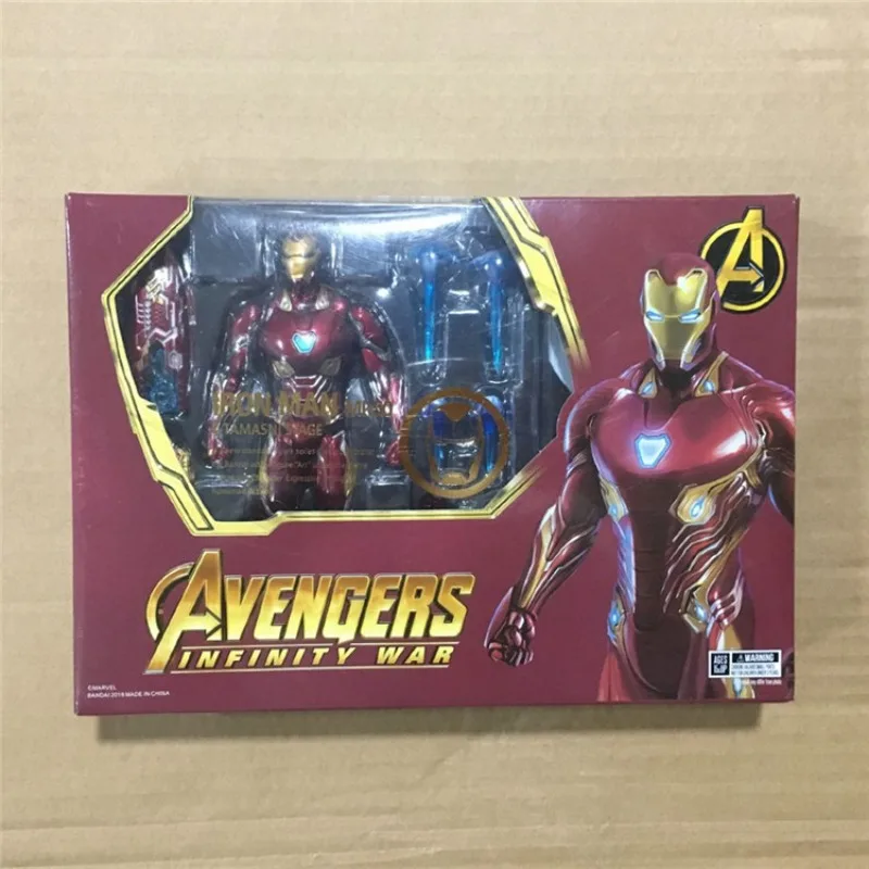 Marvel The Avengers Iron Man Deluxe Edition Body parts Movable Decorative Handmade model Children\'s Toy Gifts color box package