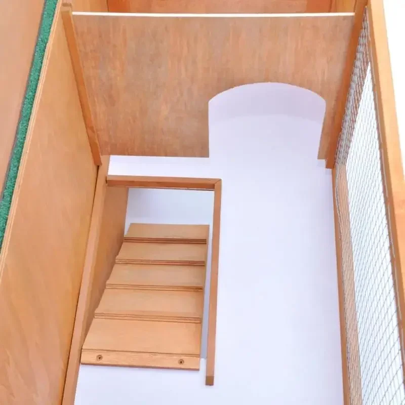 لخزانة أرنب خارجية منزل حيوانات صغير 1 باب قفص خشبي للحيوانات الأليفة مستلزمات حيوانات المزرعة