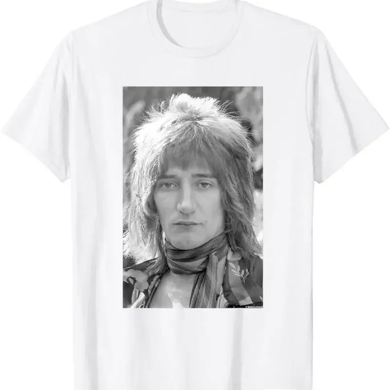 Rod Stewart Singer Of Faces Portrait By Allan Ballard T Shirt