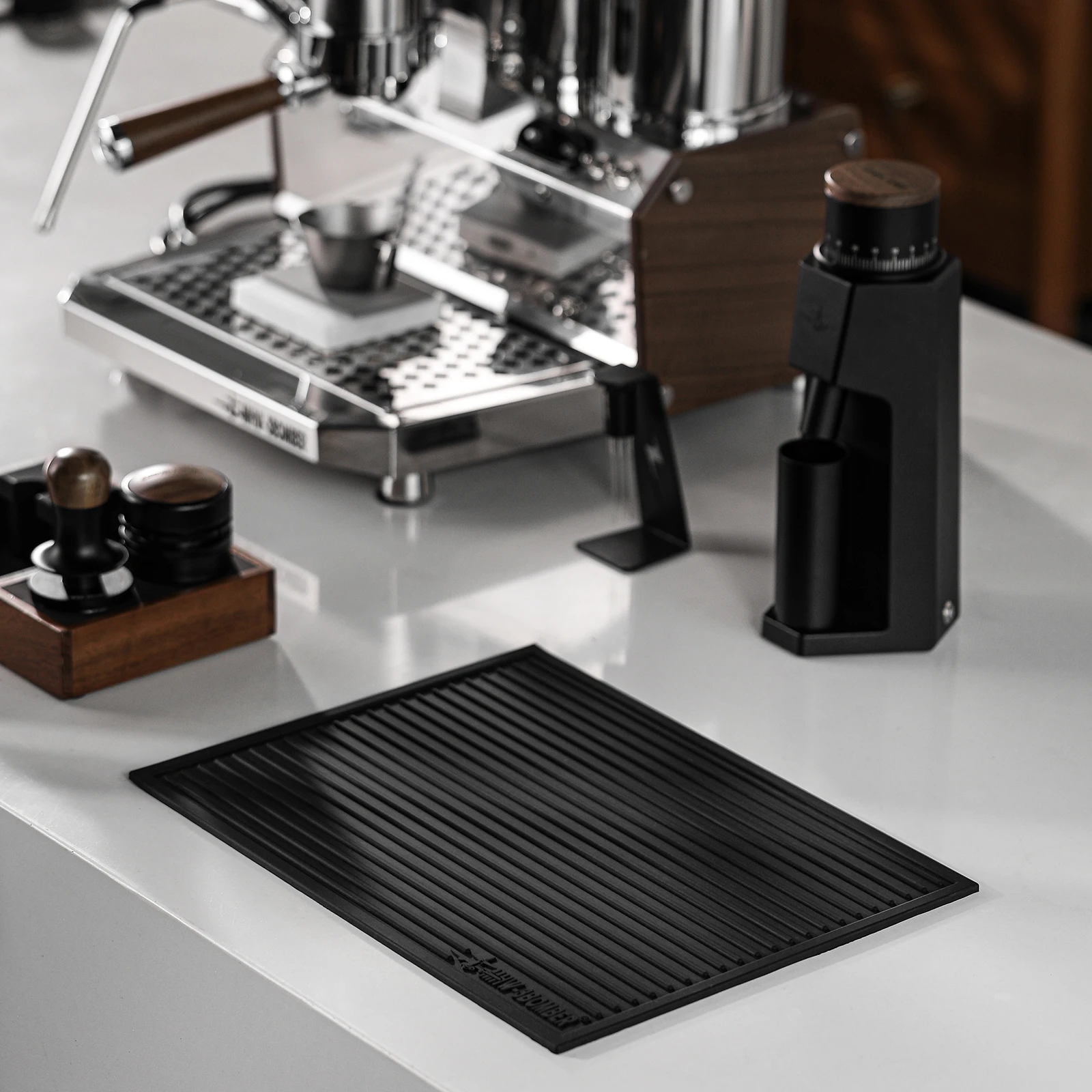 

Silicone Tamper Mat Espresso Tamping Mat Bar Counter Draining Mat Barista Accessories