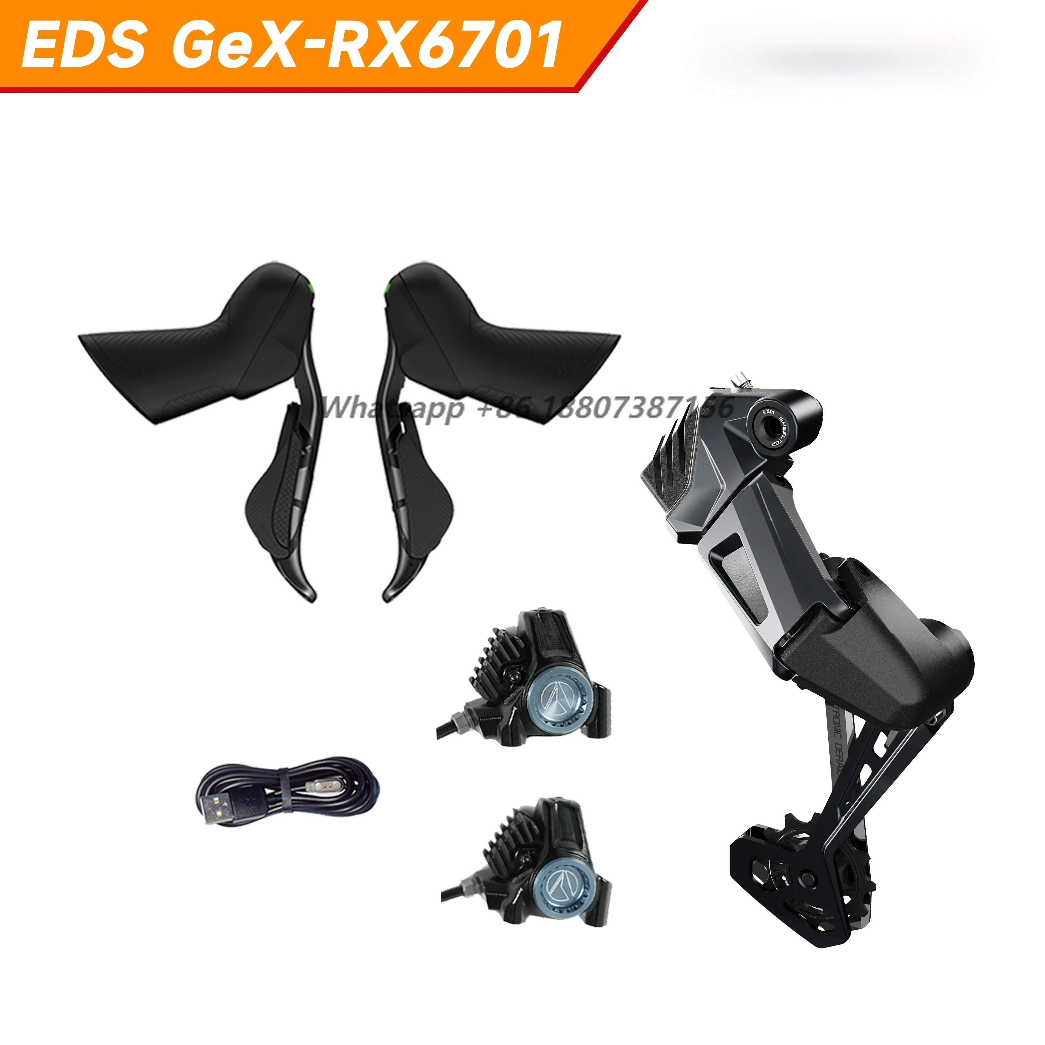 

WheelTop RX6700-GS Bicycle Derailleur System - Wireless 7-14 Speed Transmission Kit for Aluminum Alloy Gravel Bikes Accessories