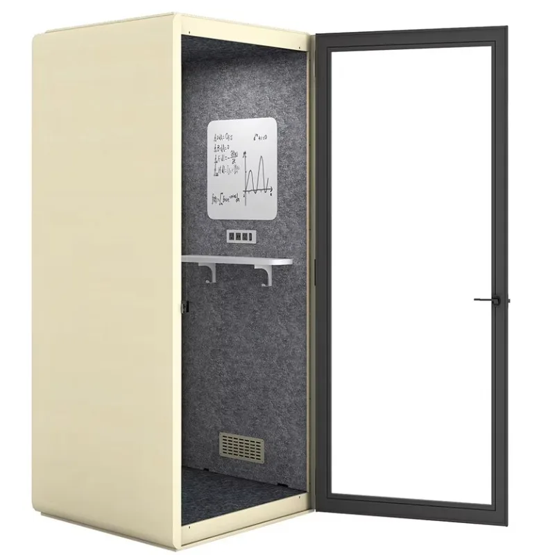 All-Purpose Soundproof Booth Customized Application Scenario Removable Aluminum Frame Silent Pod for School Hospital Hotel