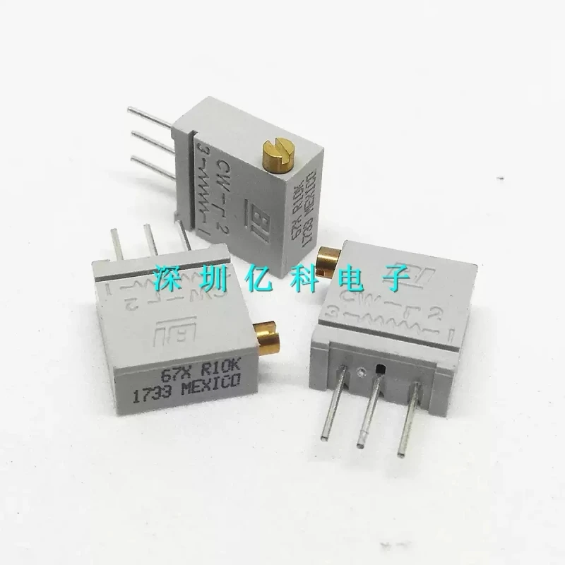 Imported American BI precision multi turn adjustable potentiometer/resistor 67XR10KLF 10K 67X 3296X side adjustable