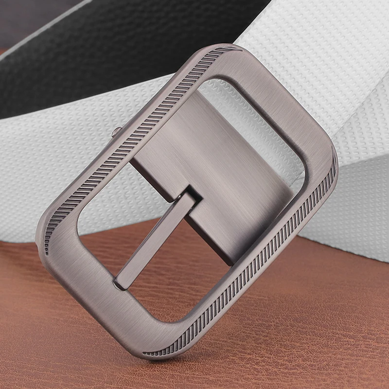 Classic Fashion Pin Buckle Belts Men Genuine Leather High Quality Waist Strap For Male Casual Young Men Cowhide fancy vintage