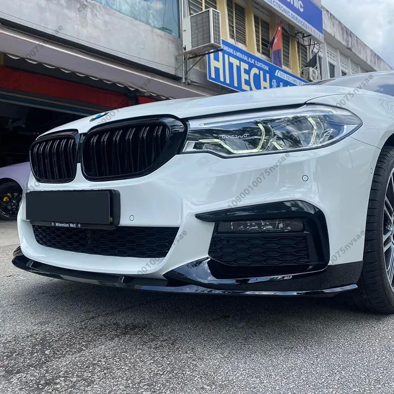 For BMW G30 M-Sport Pre Facelift 2017-2020 520i 530i 540i M550i Front Bumper Lip Spoiler Splitter 4Pcs Bumper Body Kits Tuning