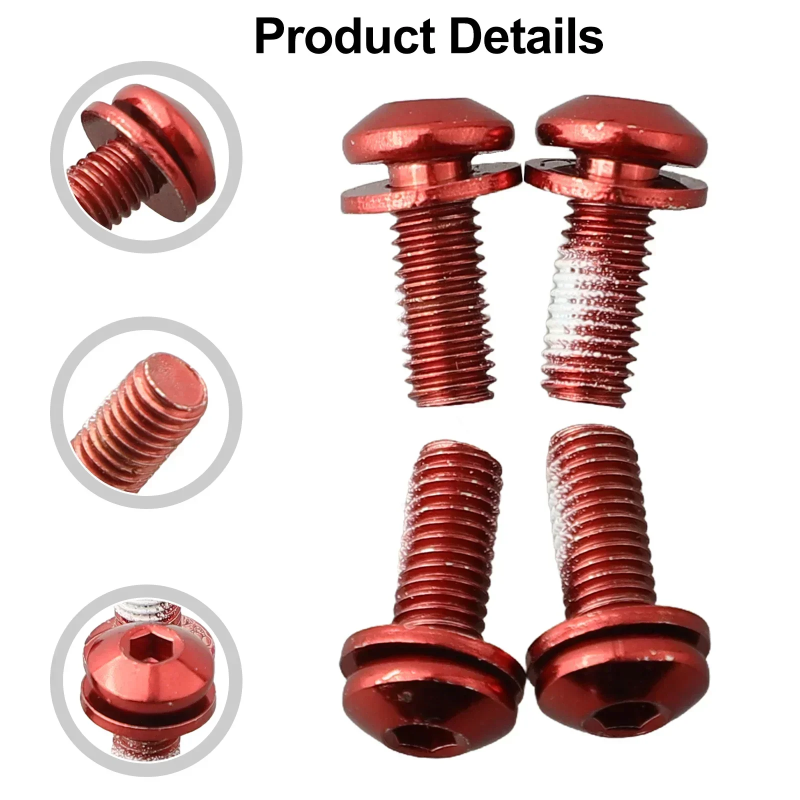 

4pcs Bolts M5x12 Bicycle Bottle Cage Bolts MTB Road Bike Water Holder Fixed Screw Cycling Accessories