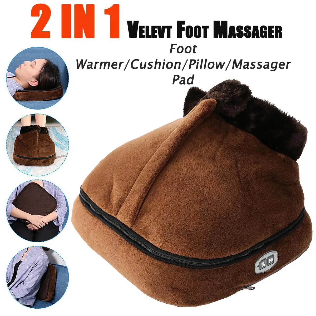 Heated Massage Boots Foot Warmer Winter High Top Indoor Home Electric Foot Warmer Massage Shoes Foot Warmer Heated Shoes
