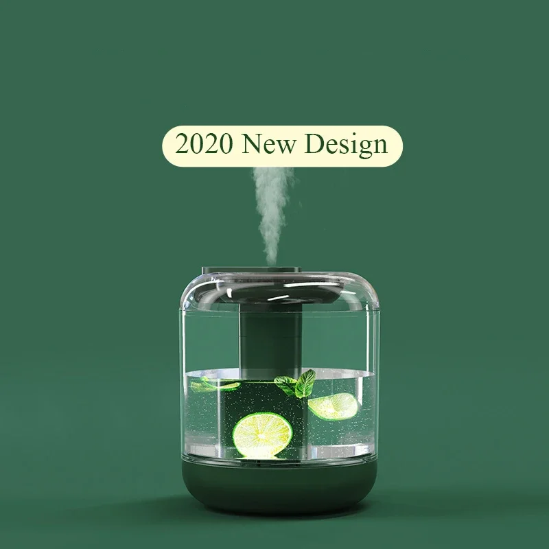 1L Wireless Air Humidifier Cool Mist Maker USB Water Diffuser ไฟ LED